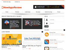 Tablet Screenshot of newappsreview.com
